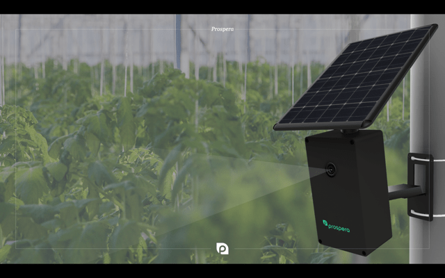 Prospera's solar-powered sensor and camera system.