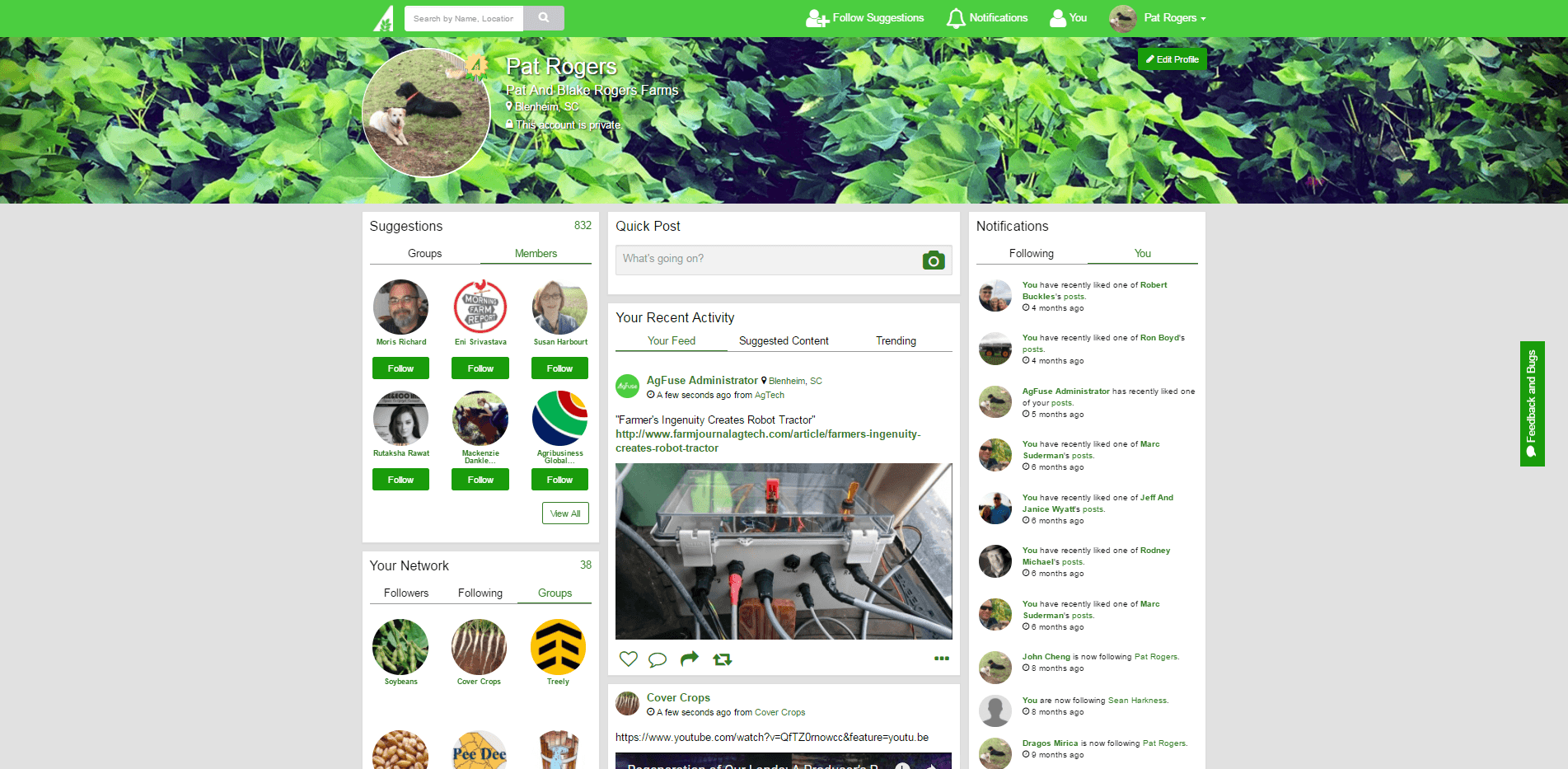 social network for farmers