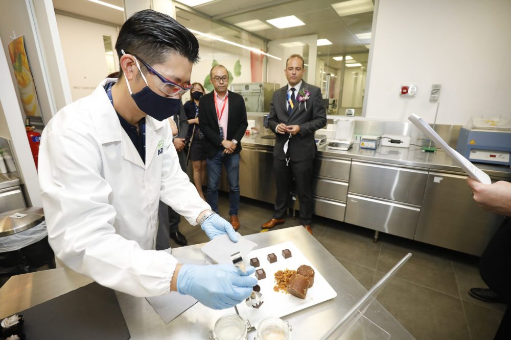 ADM food scientists in the company's new Singapore plant-based innovation lab