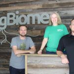 AgBiome team in office lobby
