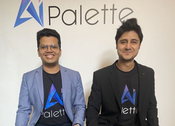 Ai Palette cofounders Somsubhra GanChoudhuri and Himanshu Upreti