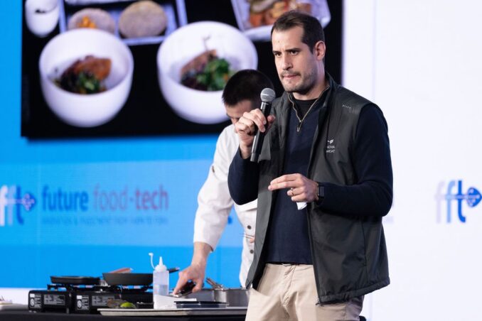 Novameat founder and CEO Giuseppe Scionti at Future Food Tech in San Francisco