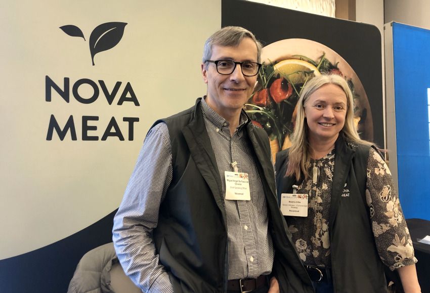 The Novameat team at Future Food Tech in San Francisco