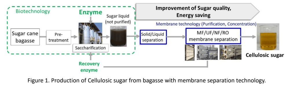 Toray's process to make cellulosic sugar
