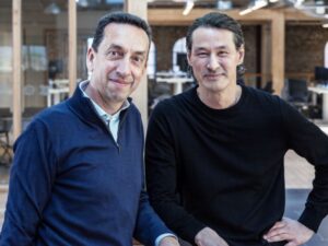 Jean-Christophe Flatin and Toni Petersson at Oatly