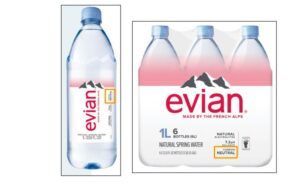 evian bottled water carbon neutral claims