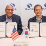 BlueNalu CEO Lou Cooperhouse (left) and Pulmuone global CTO Sang Yun Lee (right). Image credit: BlueNalu