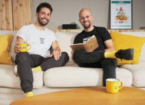 Heura cofounders Marc Coloma and Bernat Añaños.