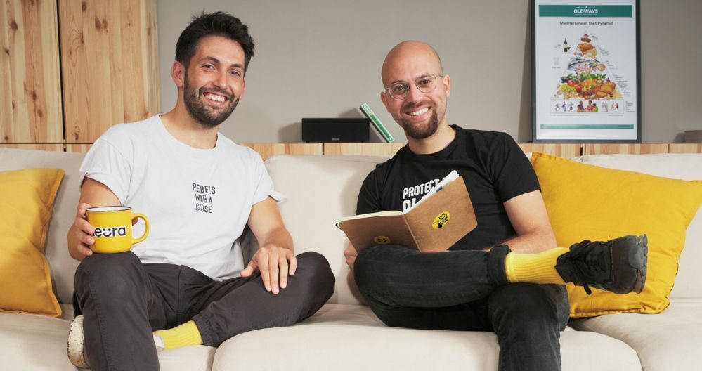 Heura cofounders Marc Coloma and Bernat Añaños.