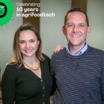 AgFunderNews managing editor Louisa Burwood-Taylor and Climate Corp founder David Friedberg