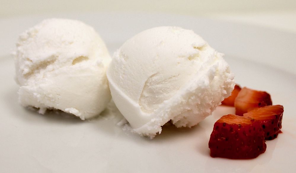 Dairy-free ice cream showcasing Yali Bio's new precision-fermented fat