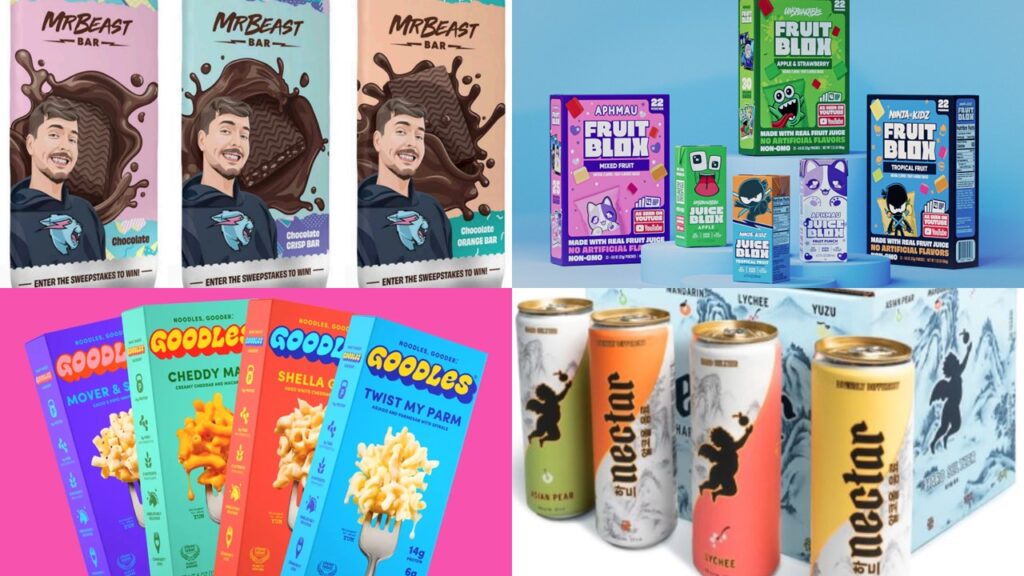 Some Springdale Ventures portfolio companies Picture credits Feastables Inc from Mr Beast, Goodles, Nectar Hard Seltzer, and Bloxsnacks