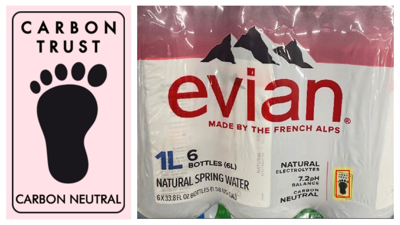 Evian carbon neutral packaging