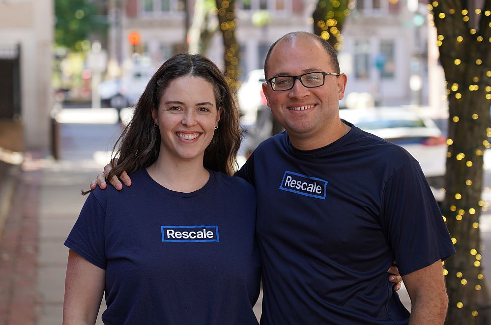 ReScale founders Julia Megson (CEO) and Matthew Kaliara (CTO). Image credit: ReScale