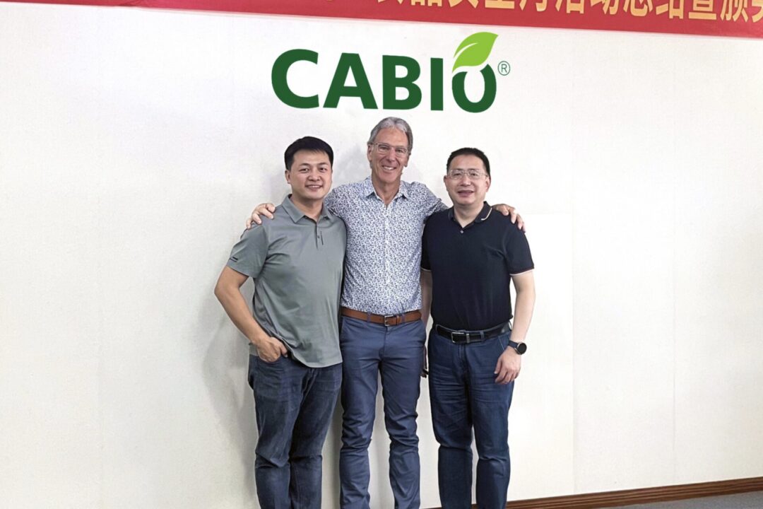 L-R Jake Wu, CABIO Biotech, Lindsay Adler Nourish Ingredients, Jimmy Wang, CABIO Biotech