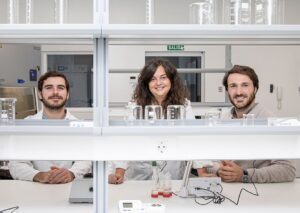 MOA Foodtech cofounders Bosco Emparanza, Dr. Susana Sánchez, and José María Elorza. Image credit: MOA Foodtech