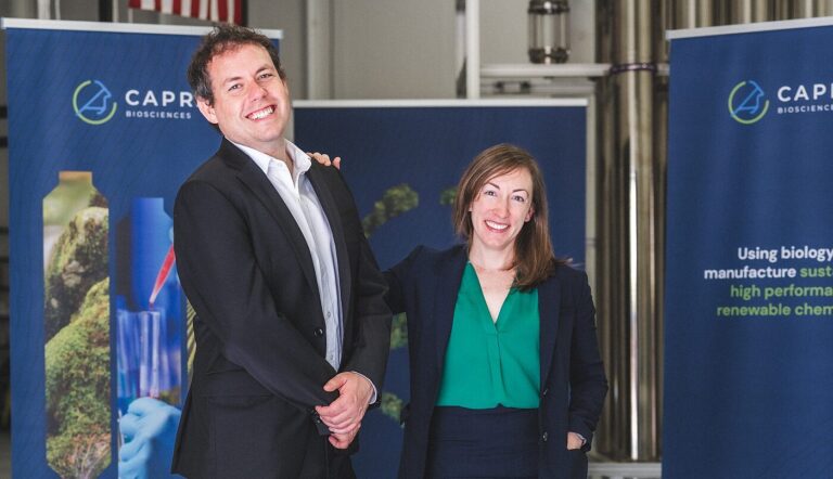 Capra Biosciences founders Dr. Andrew Magyar and Dr. Elizabeth Onderko. Image credit: Capra Biosciences