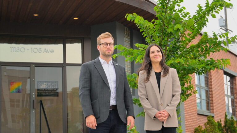 Future Fields cofounders Matt and Jalene Anderson-Baron. Image credit: Future Fields