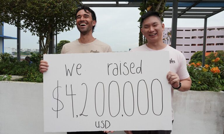 L-R: Prefer founders Jake Berber (CEO) and Ding Jie Tan (CTO). Image credit: Prefer