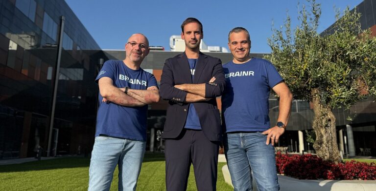 L-R: Cofounders Ricardo Granada (CTO), Paulo Gaspar (CEO), and Rui Batista (COO). Image credit; BRAINR