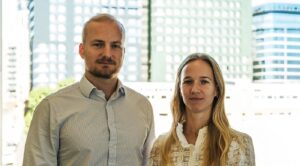 Scindo CEO Gustaf Hemberg (left) and COO Juliet Sword (right). Image credit: Scindo