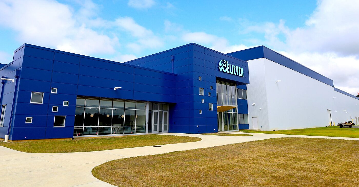 Believer Meats' North Carolina site is “the first and only large-scale cultivated meat production site in the world" according to CEO Gustavo Burger. Image credit: Believer Meats