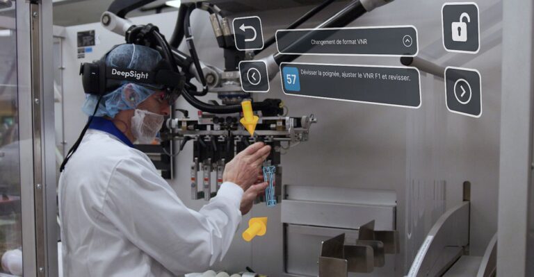 Augmented reality on the factory floor. Image credit: DeepSight