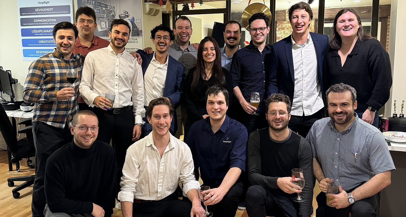 The DeepSight team. Nicolas Bearzatto is pictured on the top row, second from the right. Image credit: DeepSight