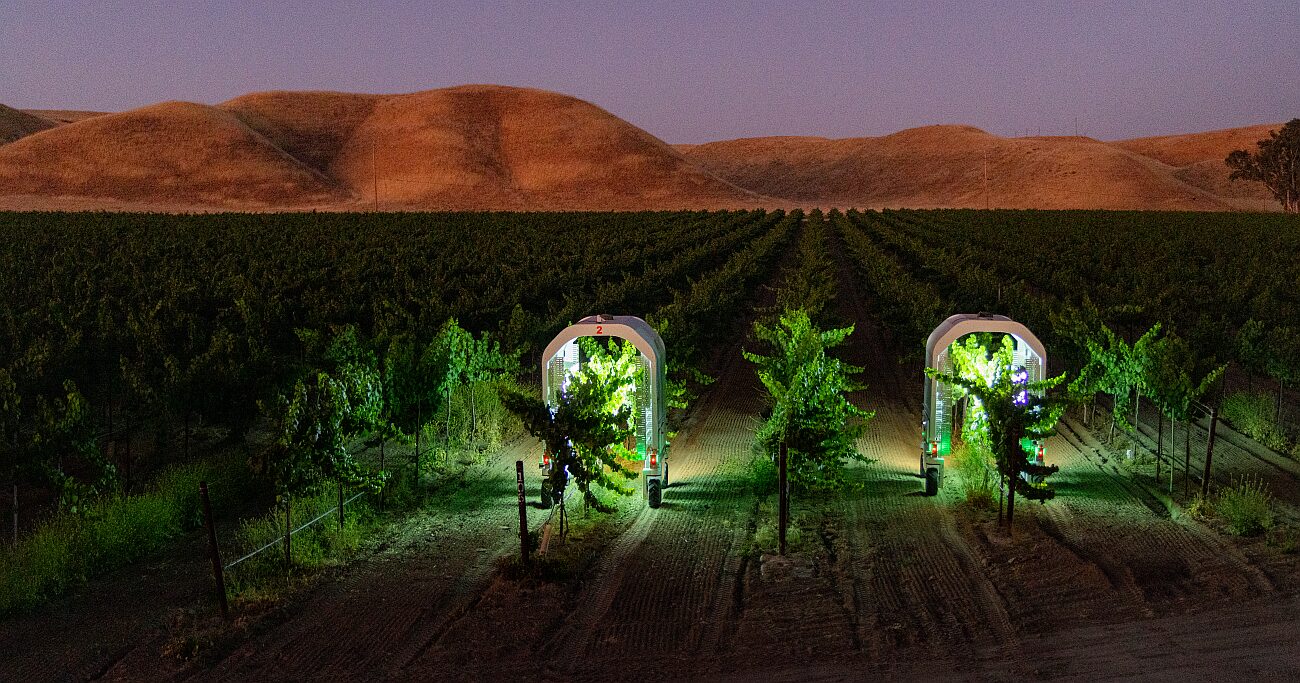 Saga Robotics in the vineyard Image credit Jason Henry