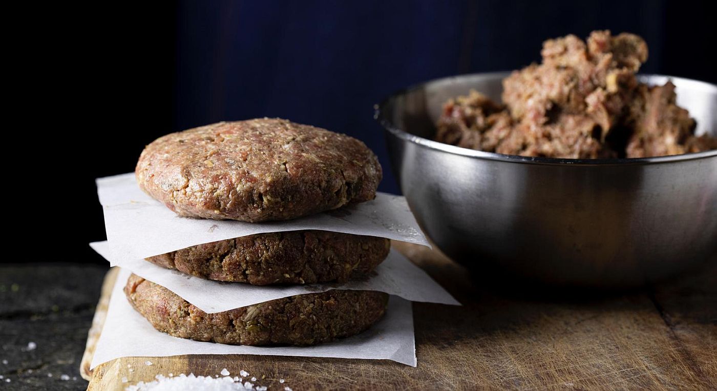 50-Cut hybrid burgers Image credit Joyn Foods