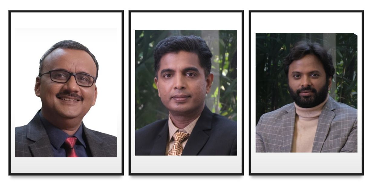 L-R: BigHaat cofounders Sachin Nandwana, Sateesh Nukala, and Kiran Vunnam. Image credit: BigHaat