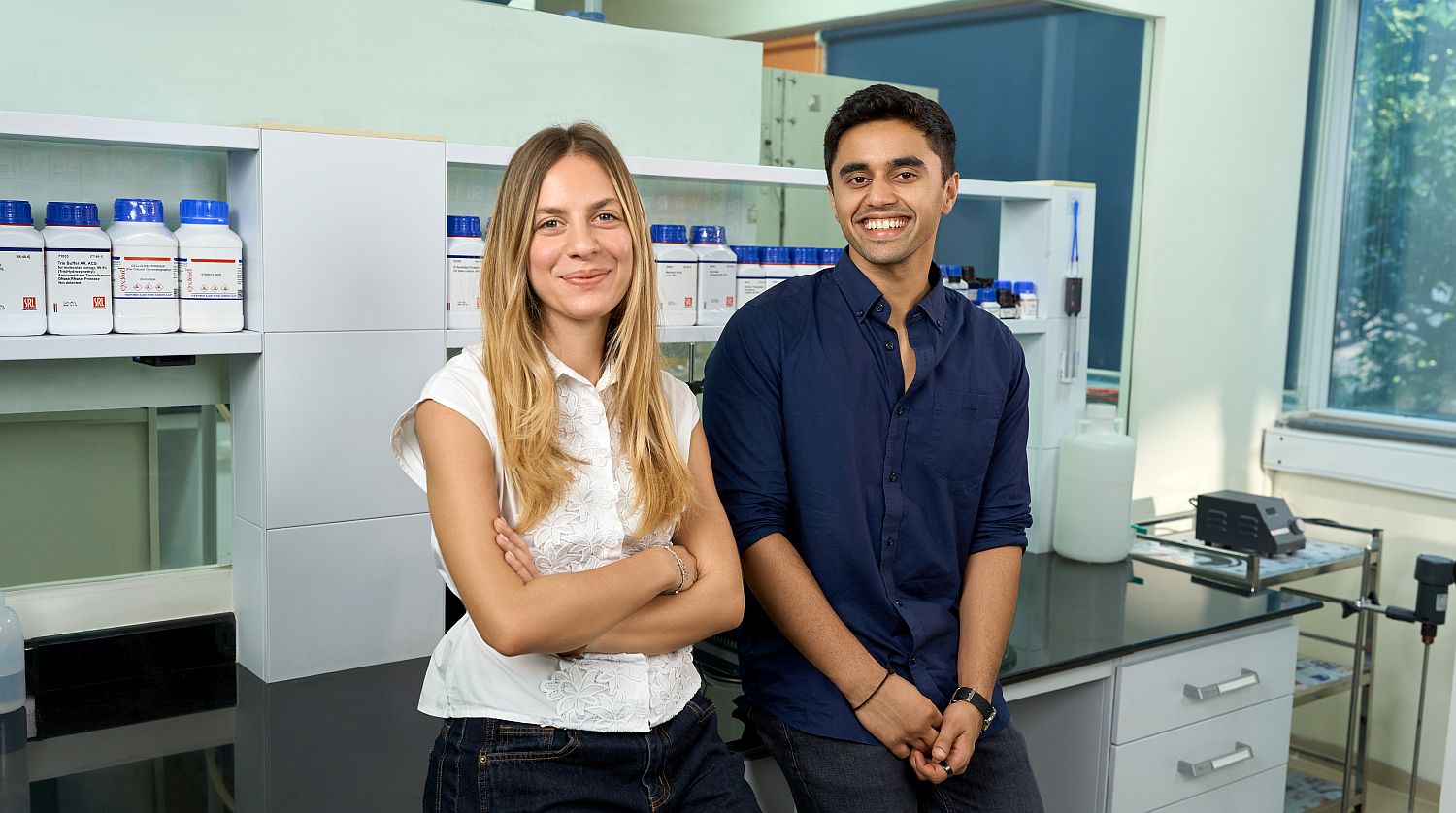 The Bland Company cofounders Micol Hafez (left) and Yash Khandelwal (right). Image credit: The Bland Company