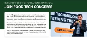 The conference website bills the Food Tech Congress as 'The premier food tech forum.'