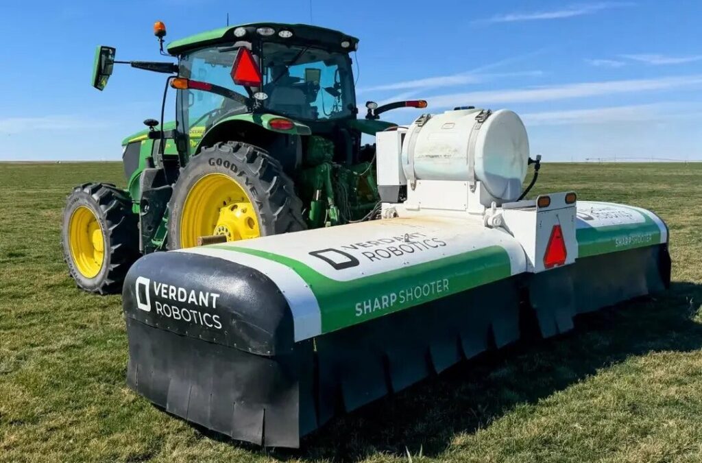 Verdant Robotics on grass. Image credit: Verdant Robotics