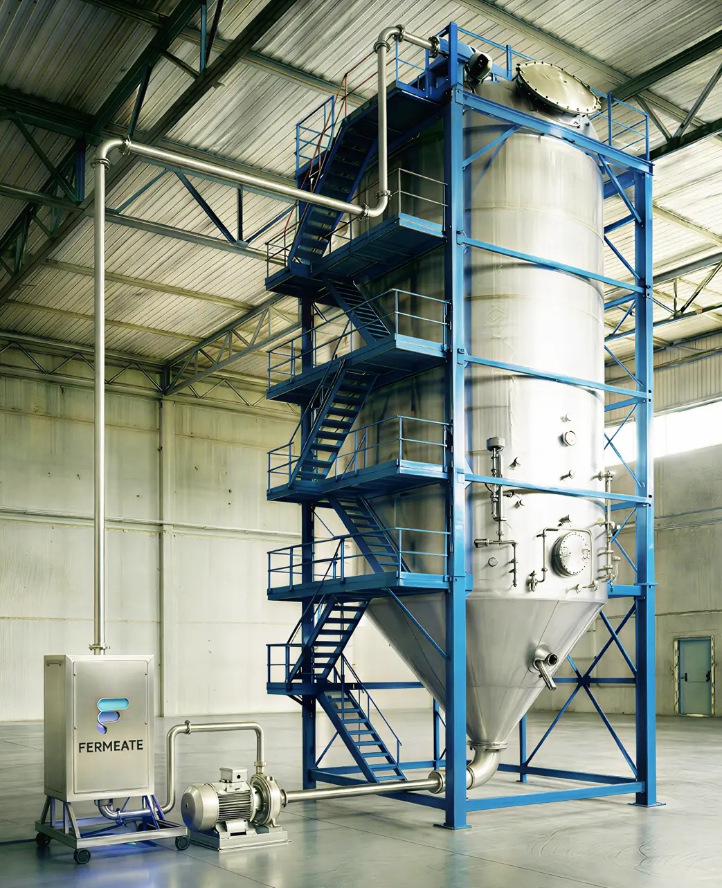 Fermeate’s technology can plug-and-play with existing commercial fermentation facilities. Image credit: Fermeate