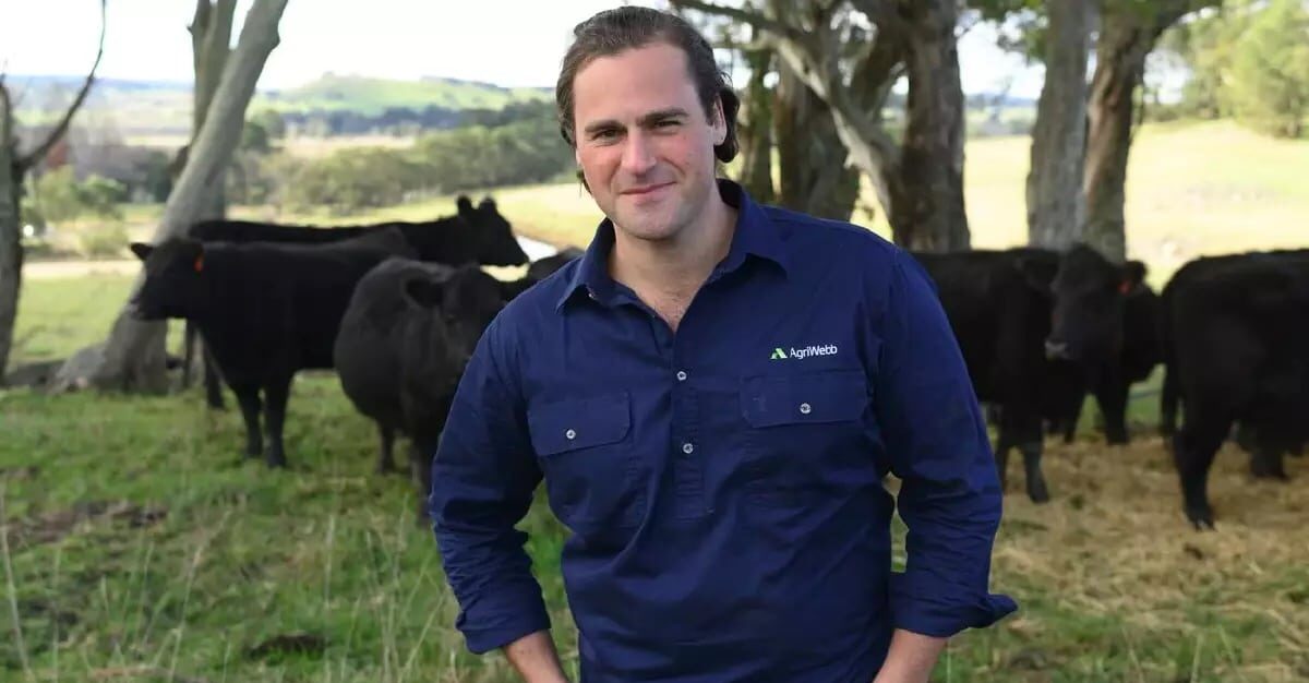 AgriWebb cofounder Justin Webb. Image credit: AgriWebb.