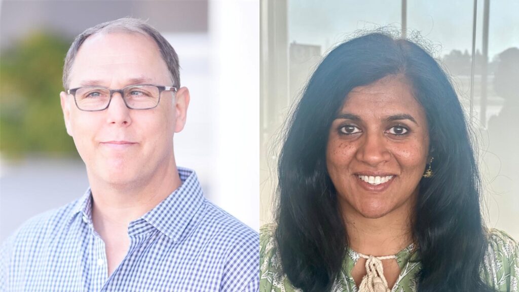 Derek Scholin and Sowmya Purushothaman. Image credits: Rheaplant