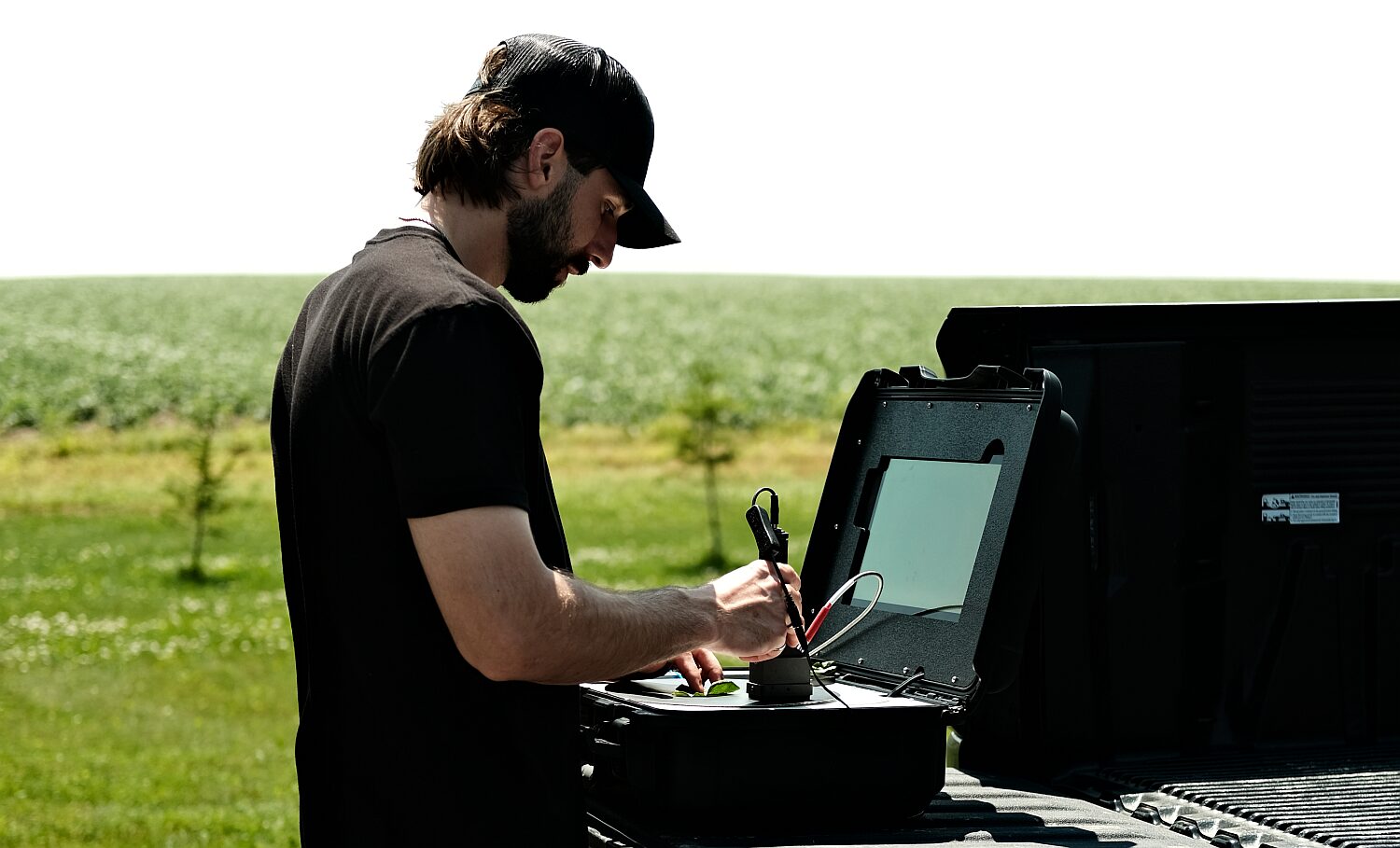 Picketa scanning in the field Image credit Picketa