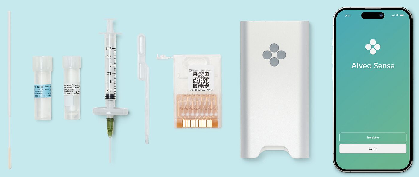 Alveo is deploying “basically the same molecular amplification technology [used in a laboratory]," says the firm. "But we've reduced it to the size of a cell phone and made it rugged, easy to use and affordable.” Image credit: Alveo Technologies