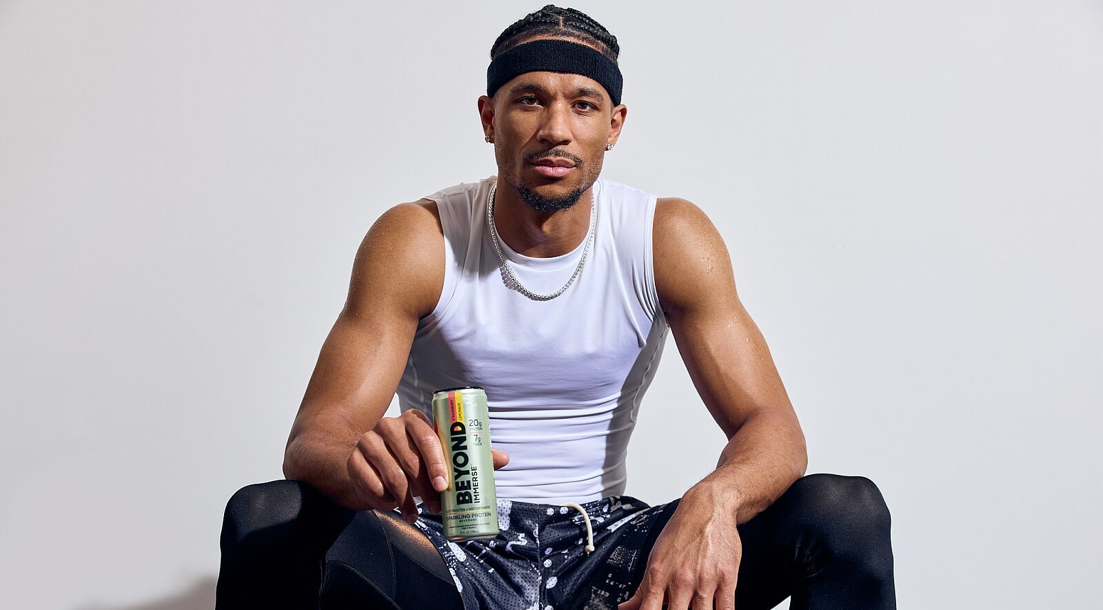 Beyond Immerse with brand ambassador Josh Hart. Image credit: Beyond Meat