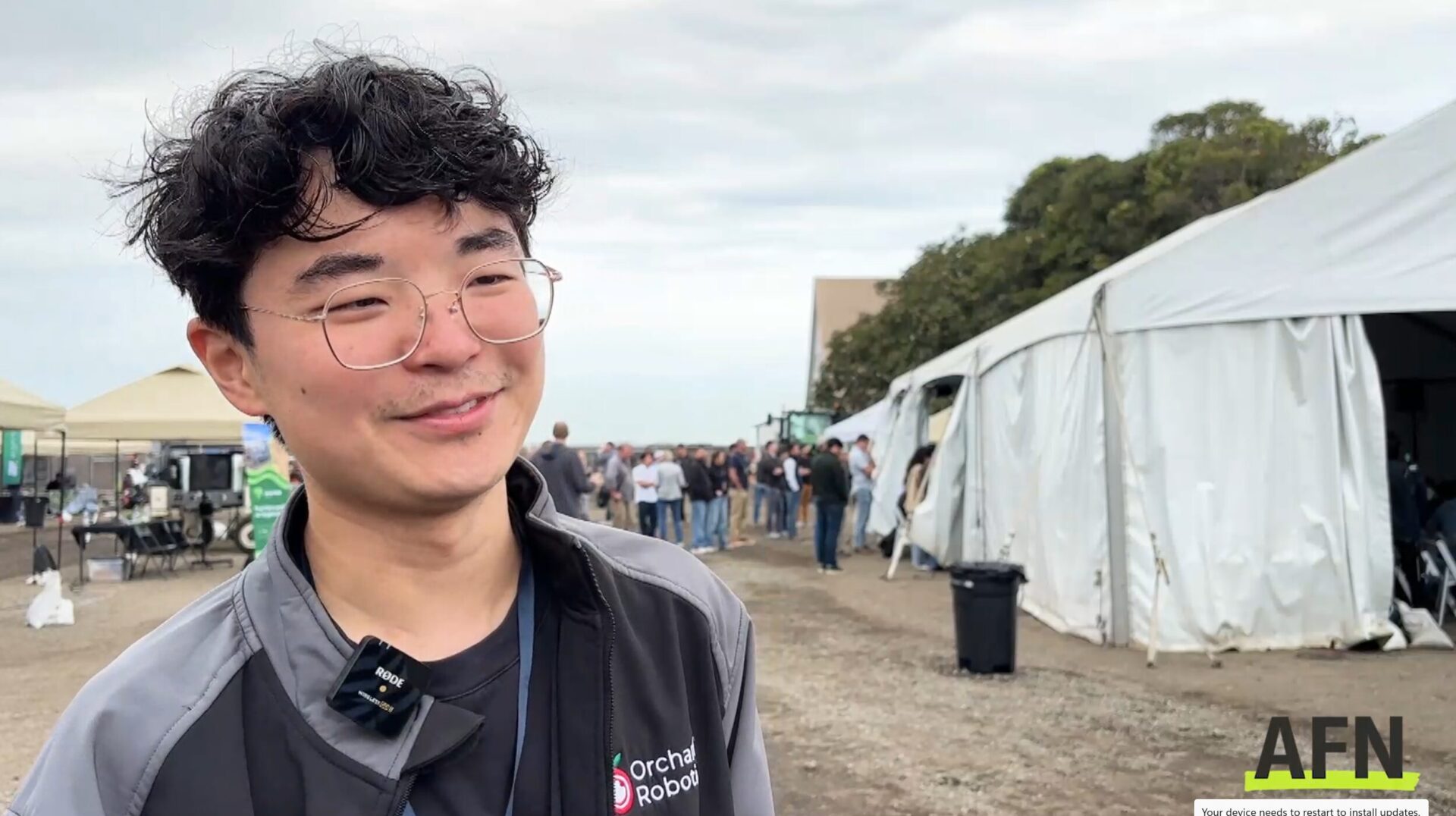 Charlie Wu, founder and CEO, Orchard Robotics. Image credit: Elaine Watson