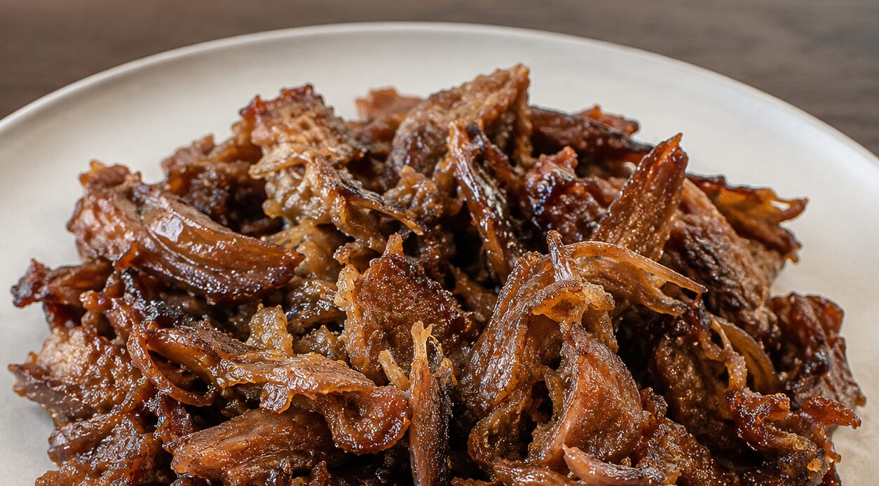 Hybrid pulled beef featuring Black Sheep Foods DualTexture protein Image credit Black Sheep Foods