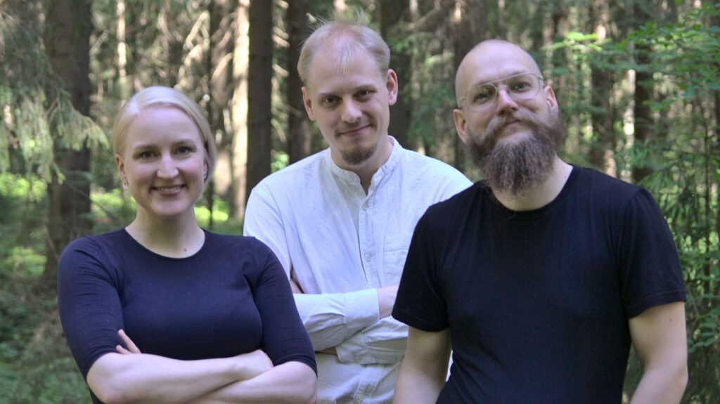 Jarna Hyvönen CEO, Tuure Parviainen CSO, Matti Tähtinen CTO. Image credit: Volare